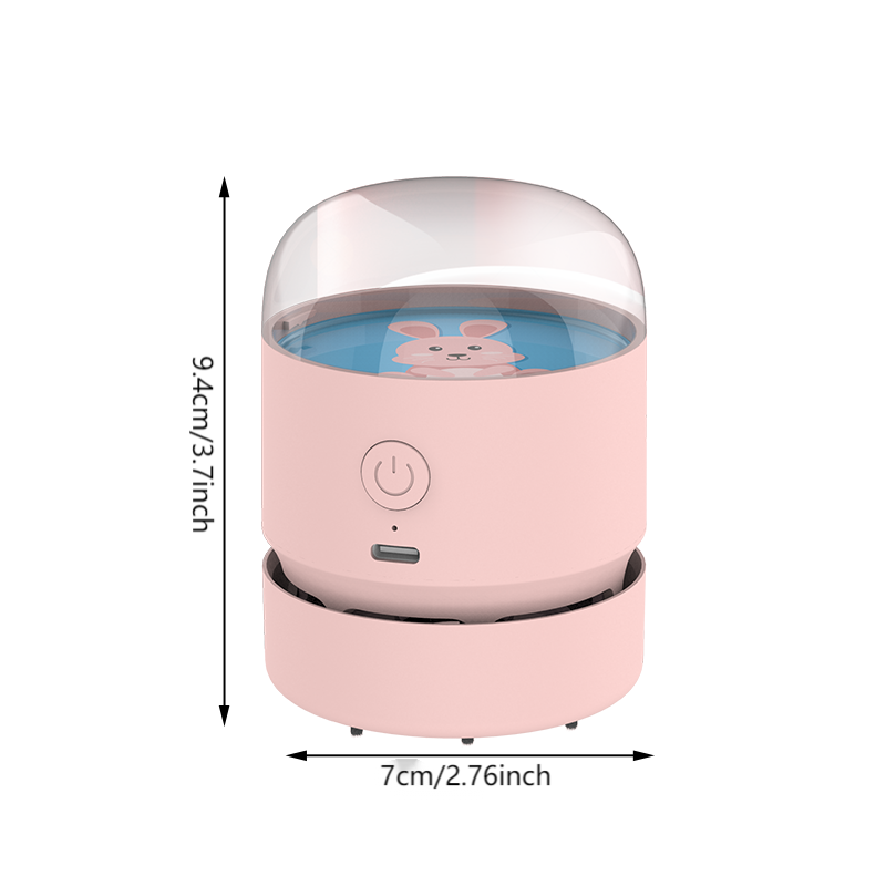 Noaging rechargeable desktop cleaner, cute mini portable desktop vacuum cleaner with charging cable, long battery life, strong cleaning ability and high safety desktop cleaner