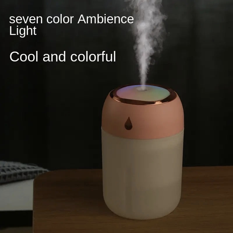 NoAging New Portable Humidifier, Air Humidifier Aroma Diffuser, Silent Atomizer for Bedroom, LED Light Mini USB Aroma Diffuser