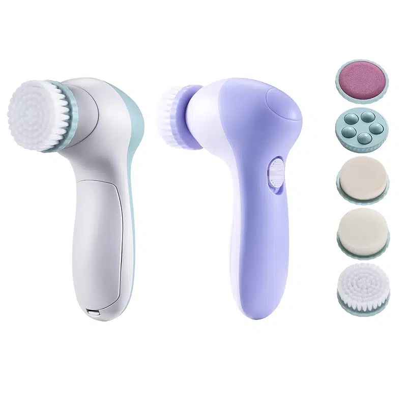 NoAging Waterproof Face Washer Sonic Cleansing Brush, Electric Rotary Facial Cleanser, Exfoliating Cleansing Facial Massager, Multi-Brush Cleanser