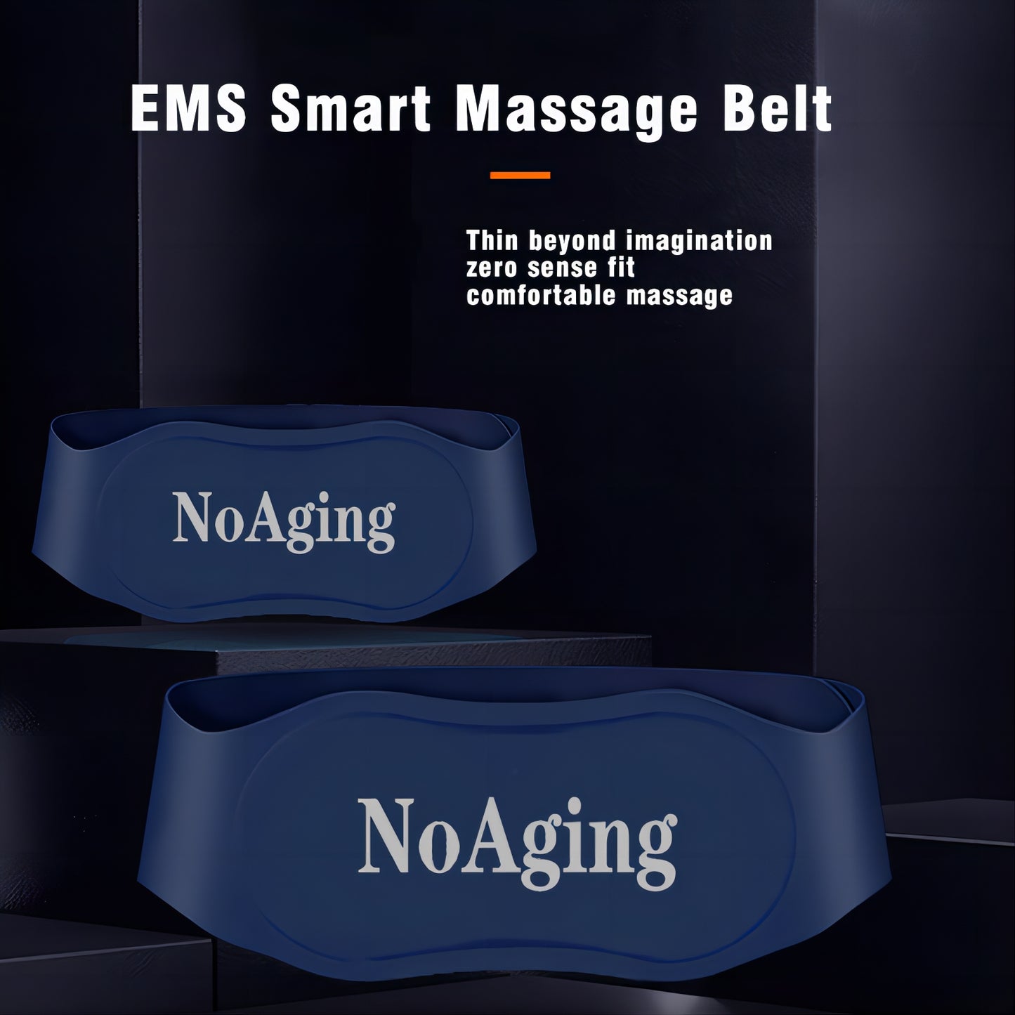 NoAging Wireless Smart Multi-Mode Heating Portable Abdominal Waist Massage Belt, Adjustable Temperature Waist Massager Relieve Waist Pain