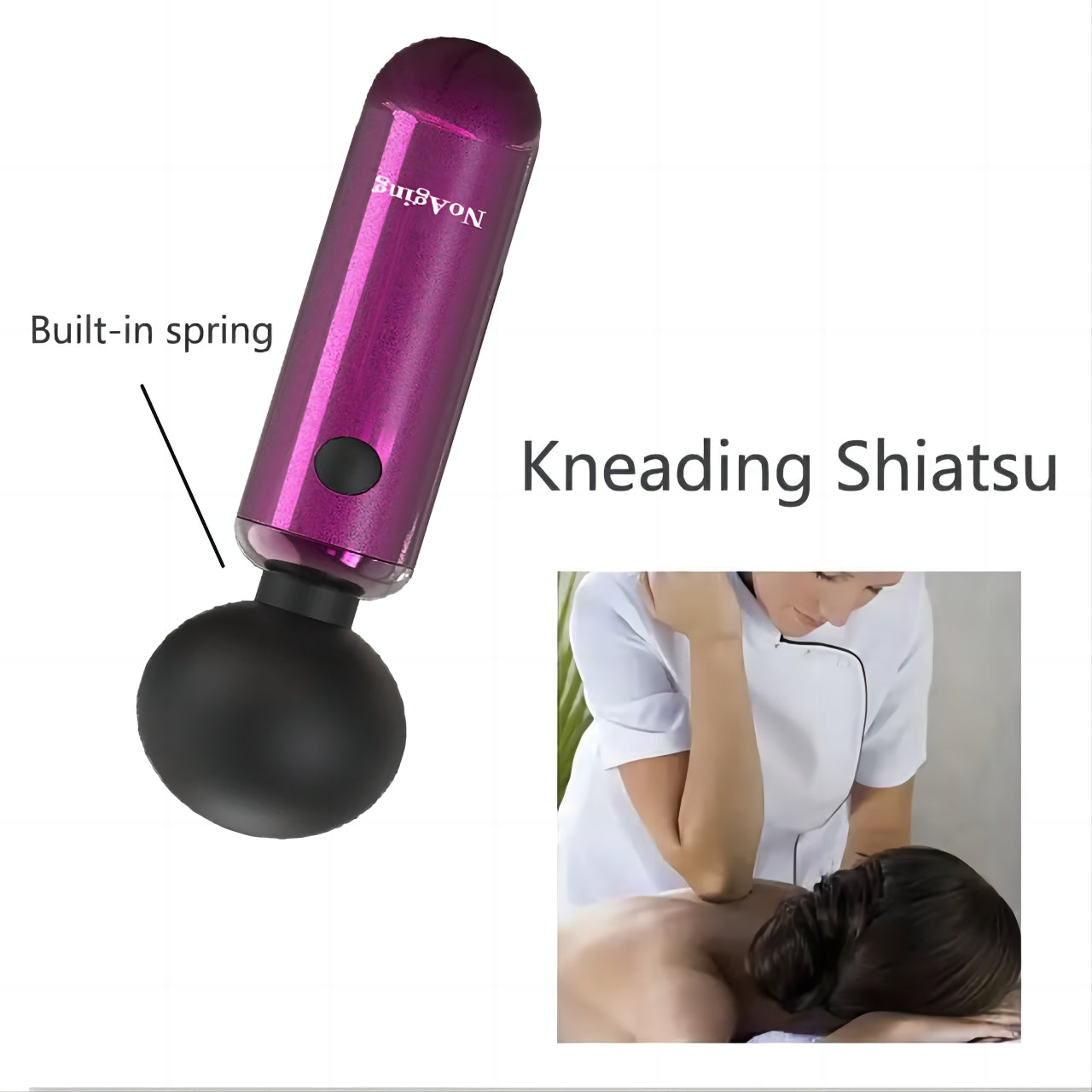 NoAging Wireless Vibrating Mini Muscle Massager, Therapy Suitable for Any Pain Relief and Relaxation Portable Massager