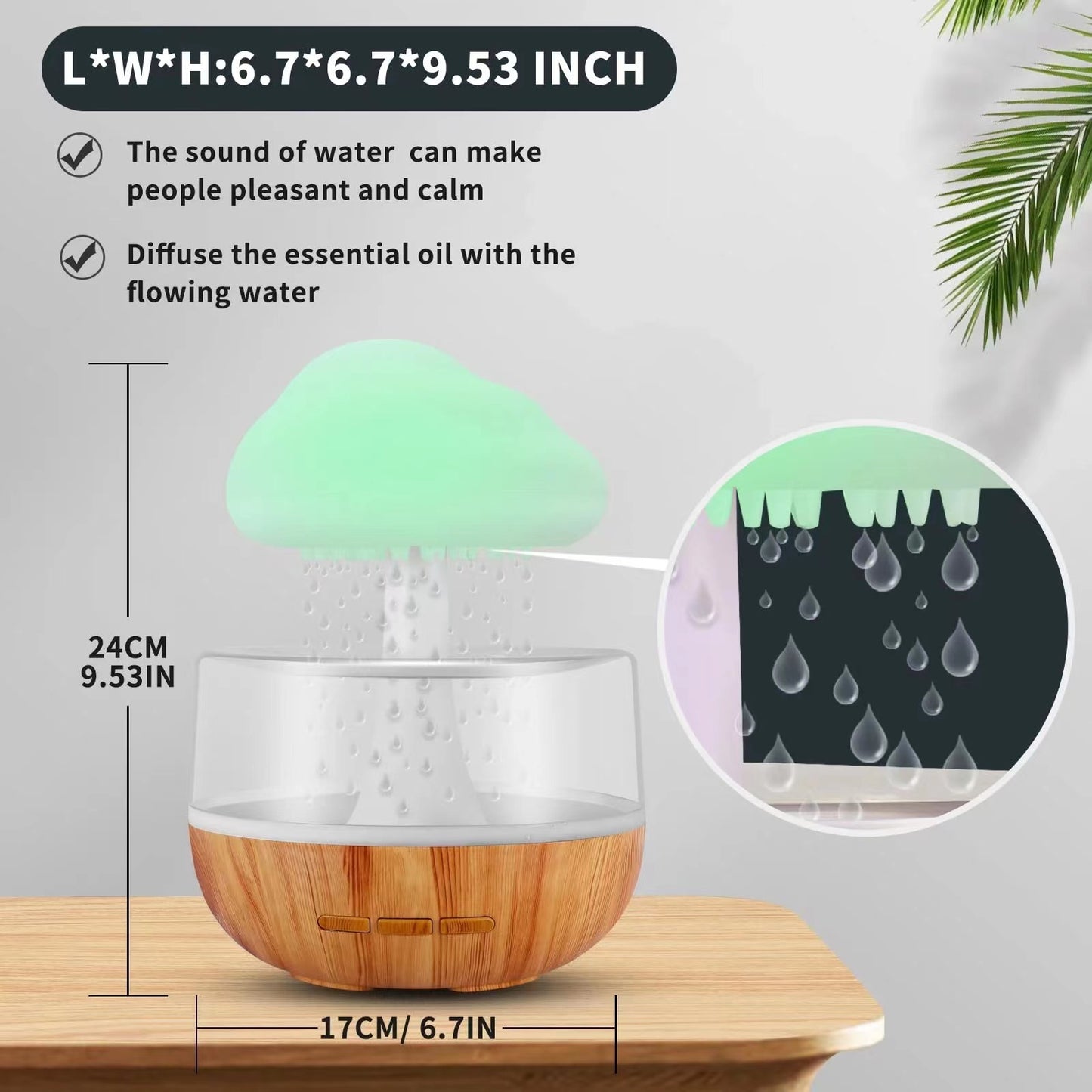 NoAging Office Home Decoration Humidifier, Bedroom Sleep Aid Aroma Diffuser, Air Freshening and Moisturizing Instrument, Mini Multi-Color Humidifier