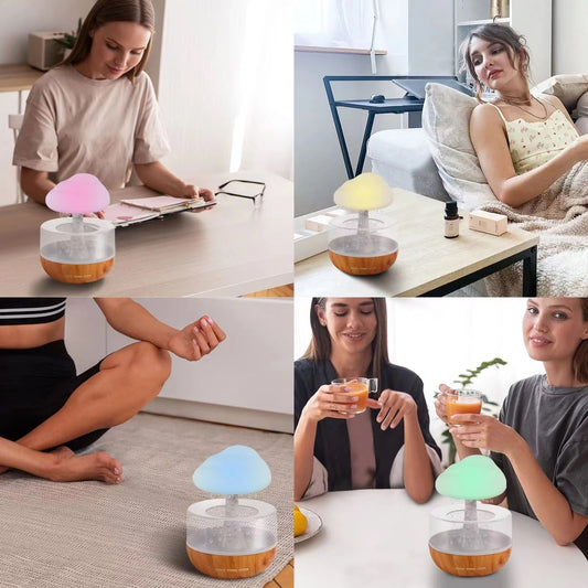 NoAging Office Home Decoration Humidifier, Bedroom Sleep Aid Aroma Diffuser, Air Freshening and Moisturizing Instrument, Mini Multi-Color Humidifier