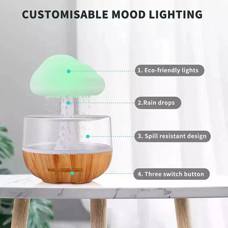 NoAging Office Home Decoration Humidifier, Bedroom Sleep Aid Aroma Diffuser, Air Freshening and Moisturizing Instrument, Mini Multi-Color Humidifier